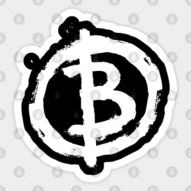 Bitcoin Anarchist Sticker by Artpunk101